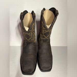 Men's Brunt Workwear 10' VASTBINDER Welted Comp Toe Size 9.5 US